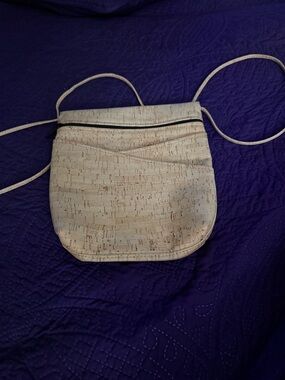 Natalie Therese Cork Crossbody Bag with 2 Crisscross Pocket